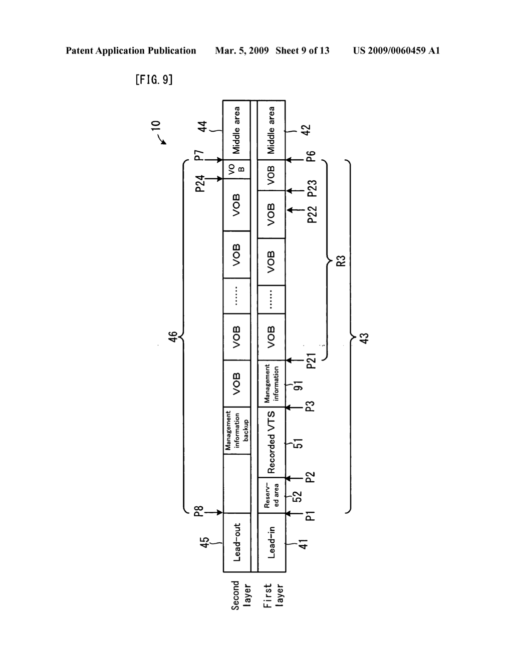 Recording Apparatus and Recording Method for Dual-Layer Recording Disk - diagram, schematic, and image 10