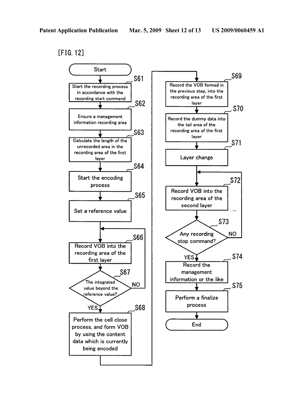 Recording Apparatus and Recording Method for Dual-Layer Recording Disk - diagram, schematic, and image 13