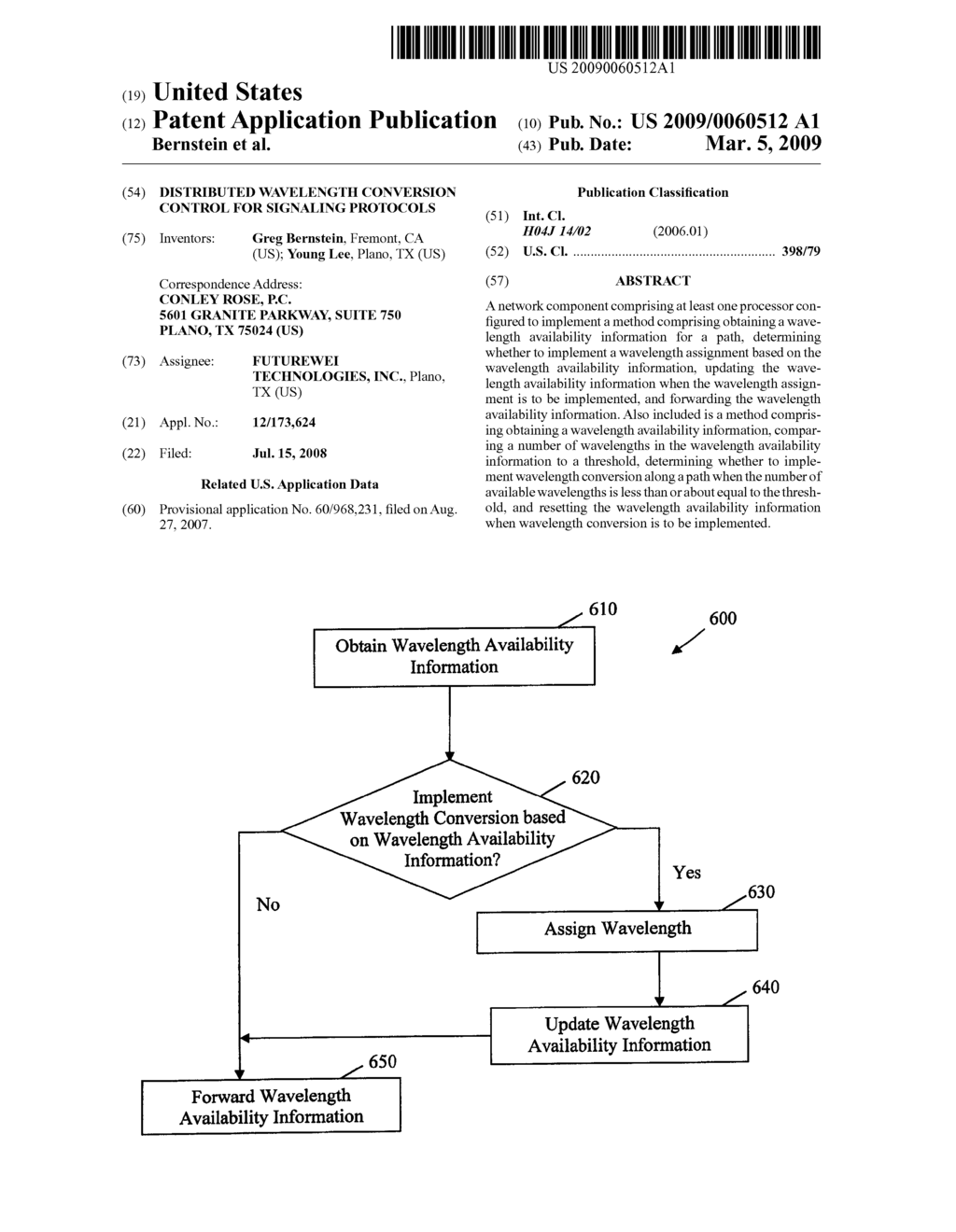 Distributed Wavelength Conversion Control for Signaling Protocols - diagram, schematic, and image 01