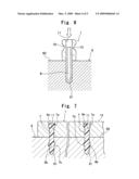 FIXING STRUCTURE OF TRACK RAIL IN GUIDING APPARATUS diagram and image