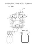 APPARATUS FOR MANUFACTURING GAS BARRIER PLASTIC CONTAINER, METHOD FOR MANUFACTURING THE CONTAINER, AND THE CONTAINER diagram and image