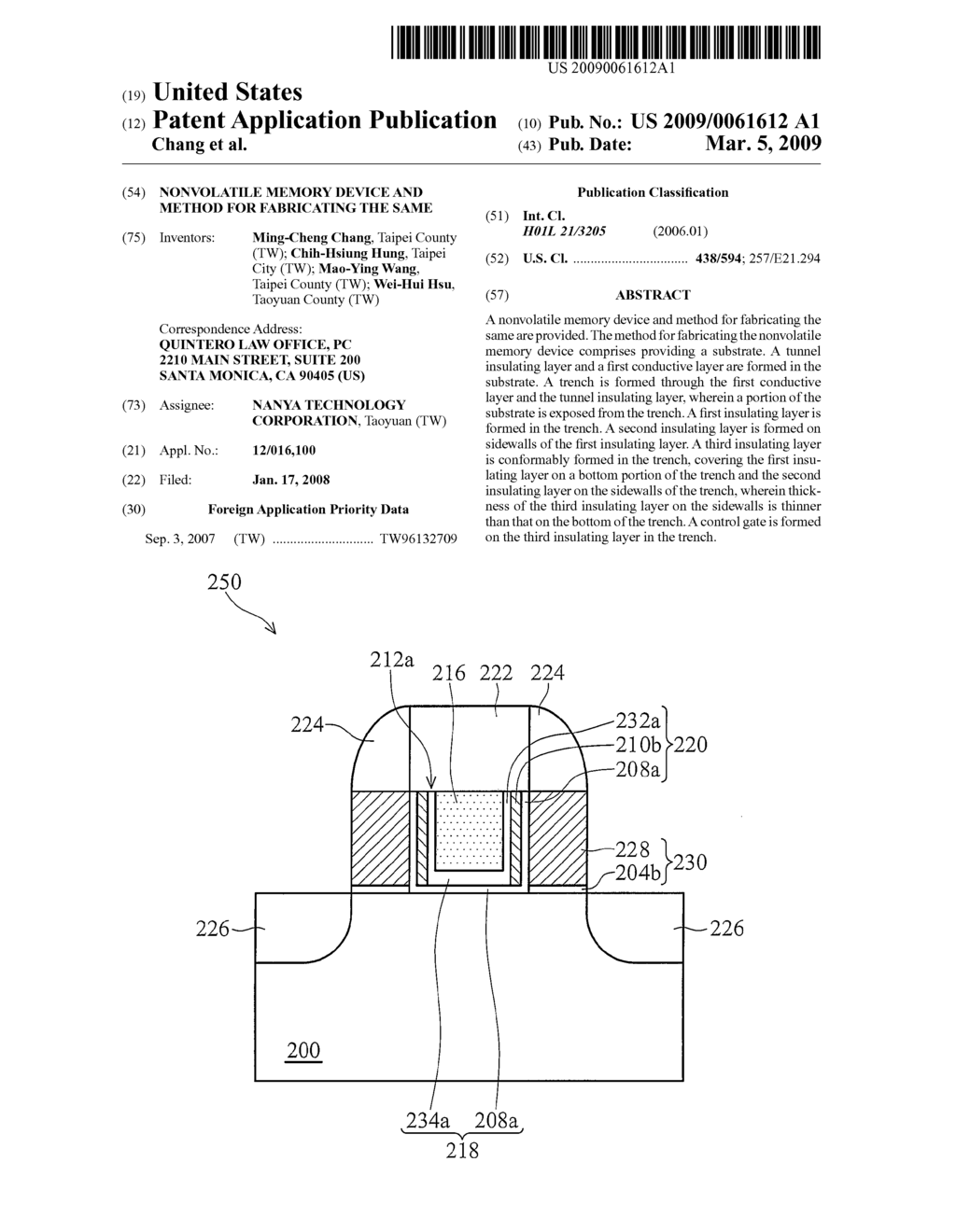 NONVOLATILE MEMORY DEVICE AND METHOD FOR FABRICATING THE SAME - diagram, schematic, and image 01