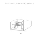 COMPUTER HOUSING CAPABLE OF RETRACTING HEADPHONE CABLE diagram and image