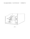 COMPUTER HOUSING CAPABLE OF RETRACTING HEADPHONE CABLE diagram and image