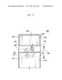 Mobile terminal having hinge for passing cable diagram and image