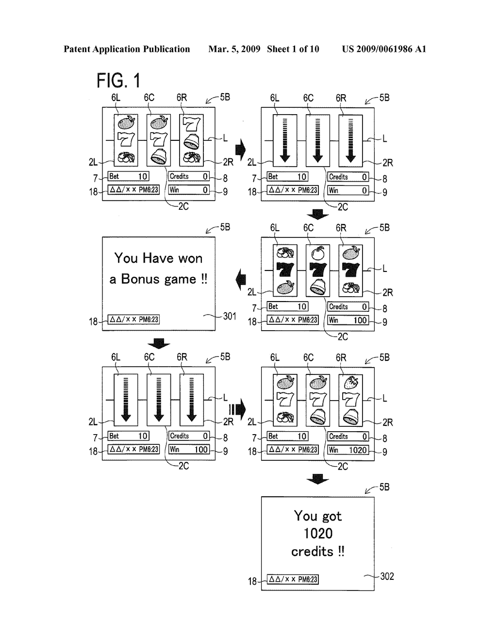 Slot Machine Displaying Game Images - diagram, schematic, and image 02