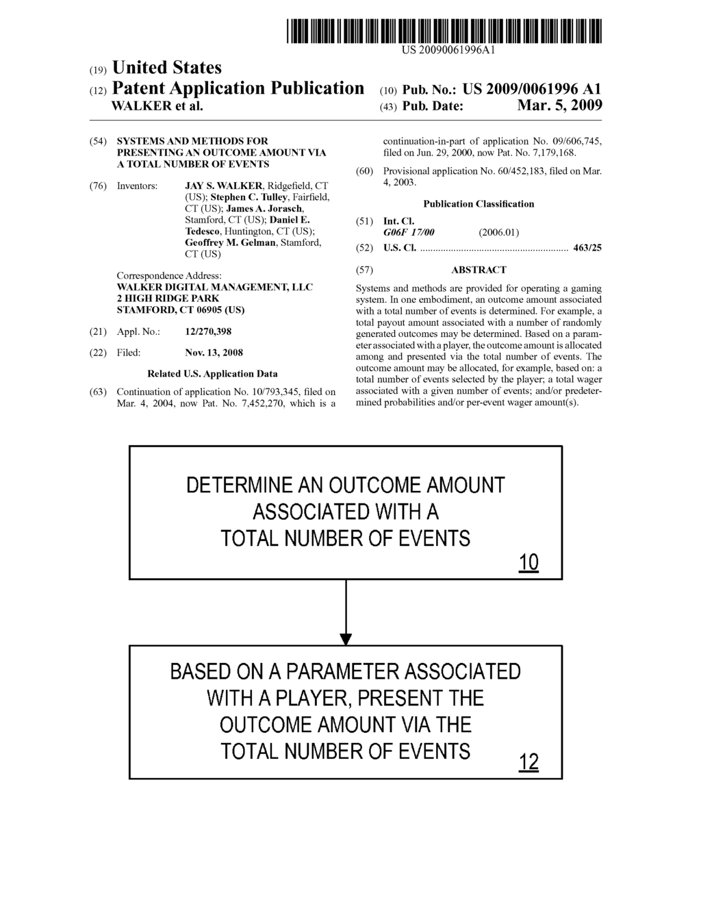 SYSTEMS AND METHODS FOR PRESENTING AN OUTCOME AMOUNT VIA A TOTAL NUMBER OF EVENTS - diagram, schematic, and image 01