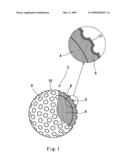 Golf ball diagram and image