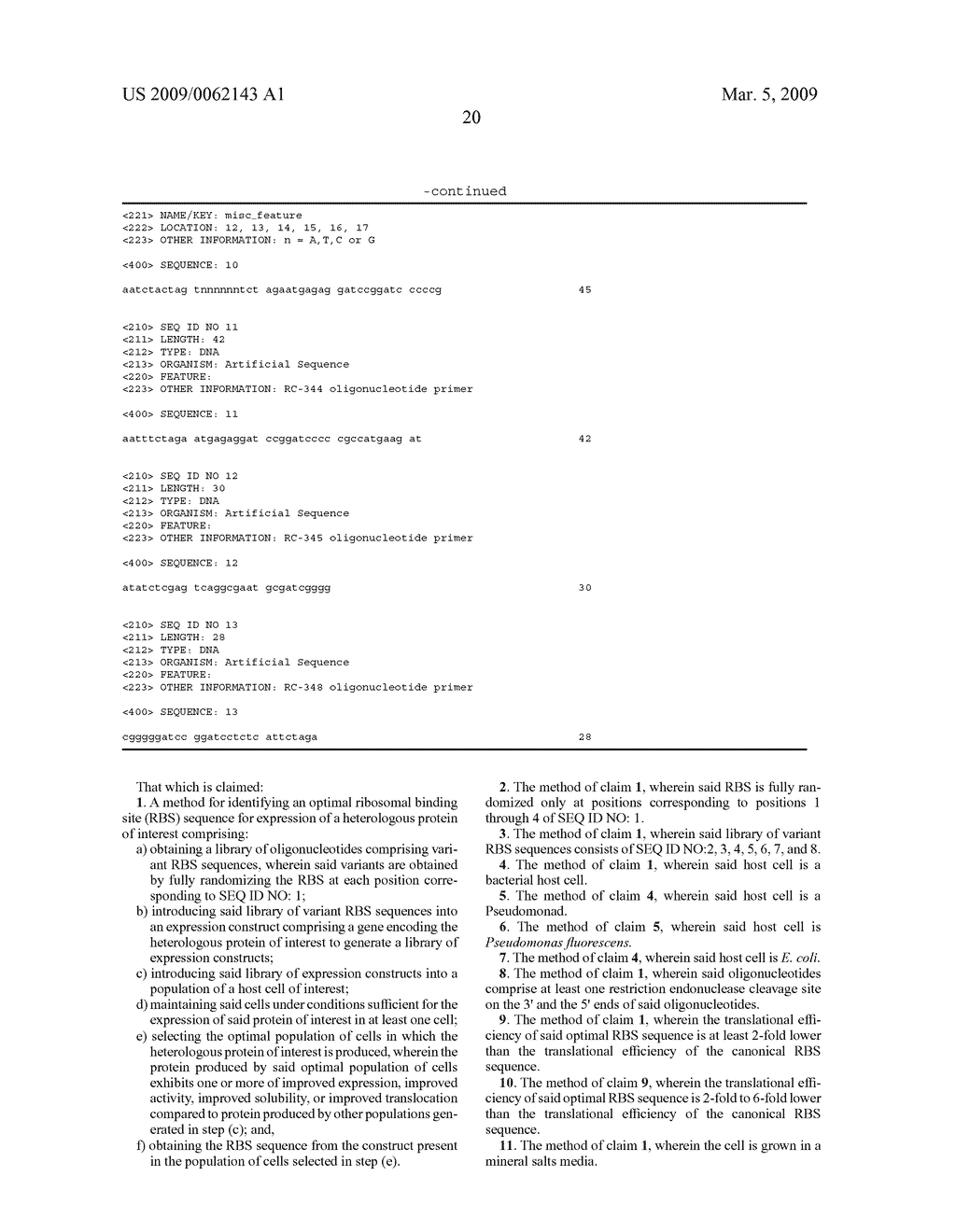 TRANSLATION INITIATION REGION SEQUENCES FOR OPTIMAL EXPRESSION OF HETEROLOGOUS PROTEINS - diagram, schematic, and image 29