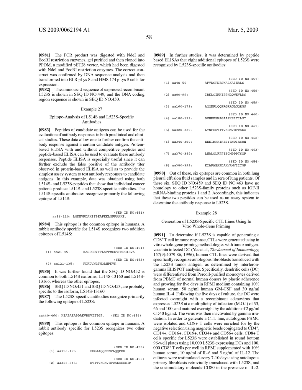 COMPOSITIONS AND METHODS FOR THE THERAPY AND DIAGNOSIS OF LUNG CANCER - diagram, schematic, and image 59