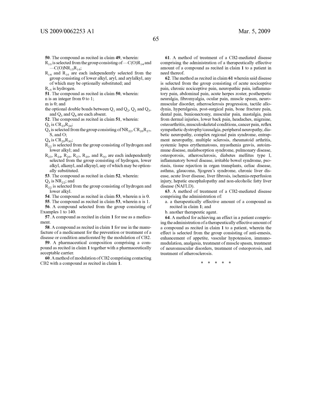 HETEROCYCLODIAZEPINE CANNABINOID RECEPTOR MODULATORS FOR TREATMENT OF DISEASE - diagram, schematic, and image 66
