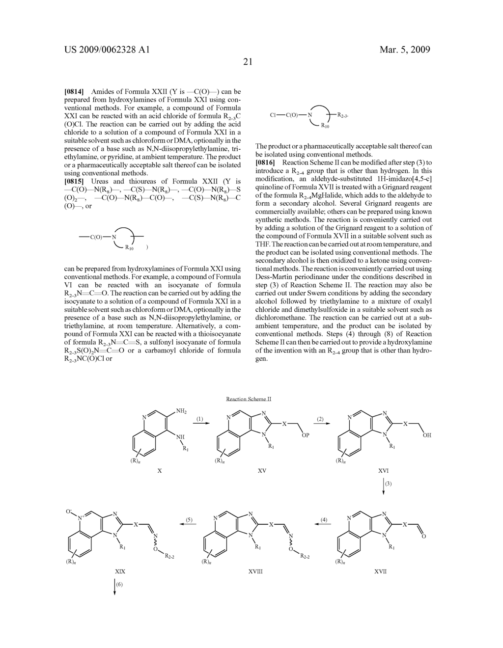 Oxime and Hydroxylamine Substituted Imidazo[4,5-c] Ring Compounds and Methods - diagram, schematic, and image 22