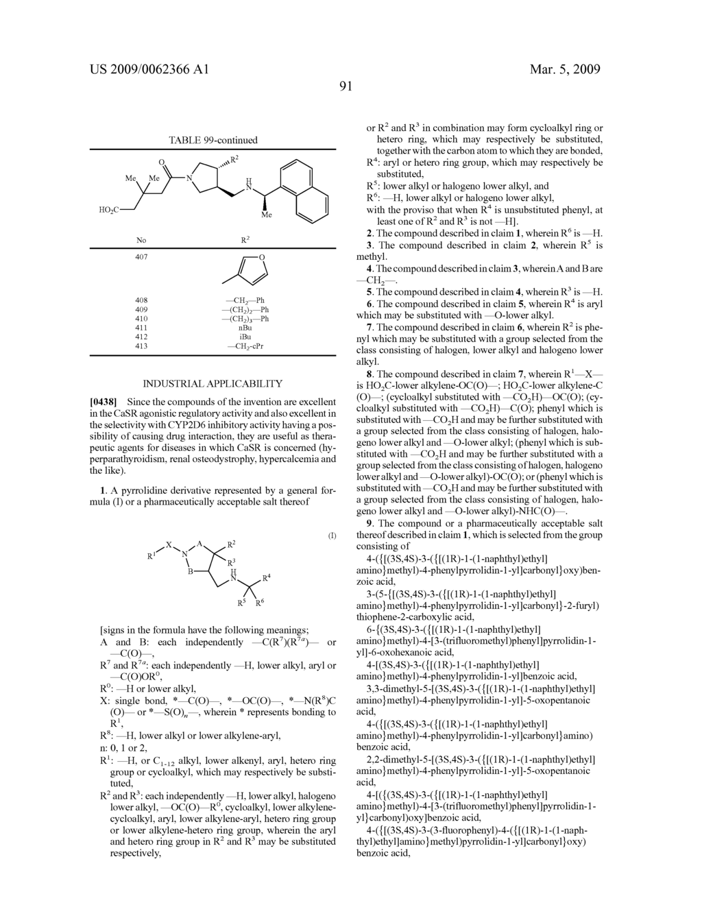Pyrrolidine derivative or salt thereof - diagram, schematic, and image 92