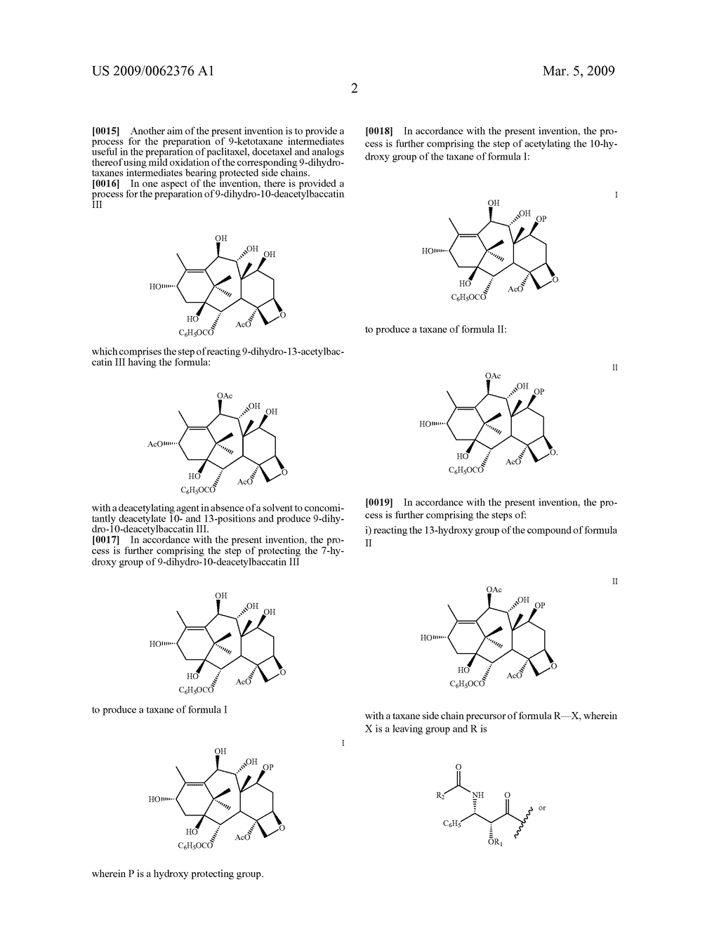 Preparation of Taxanes From 9-Dihydro-13-Acetylbaccatin III - diagram, schematic, and image 03