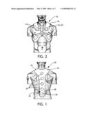 Thermal device for application to the spine diagram and image