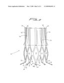 Vascular device with valve for approximating vessel wall diagram and image