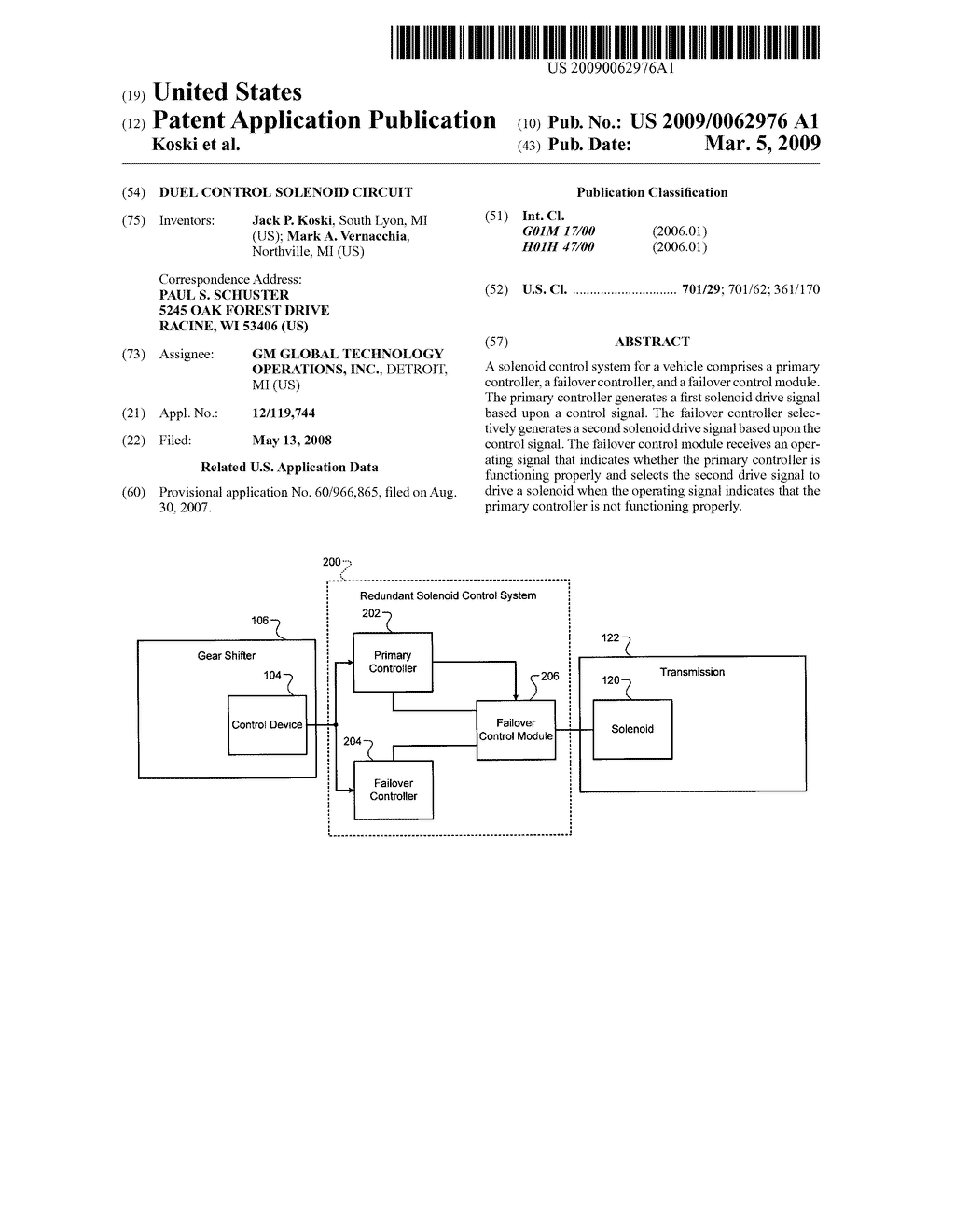 DUEL CONTROL SOLENOID CIRCUIT - diagram, schematic, and image 01