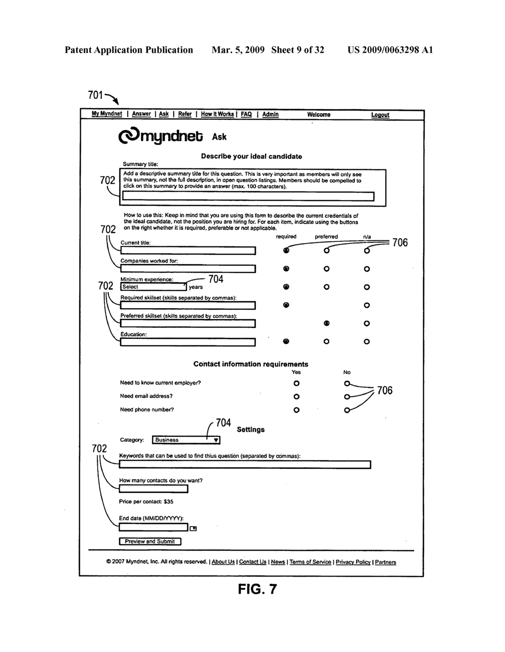 ONLINE INFORMATION MARKETPLACE FOR OBTAINING A QUALIFIED BUSINESS OPPORTUNITY - diagram, schematic, and image 10