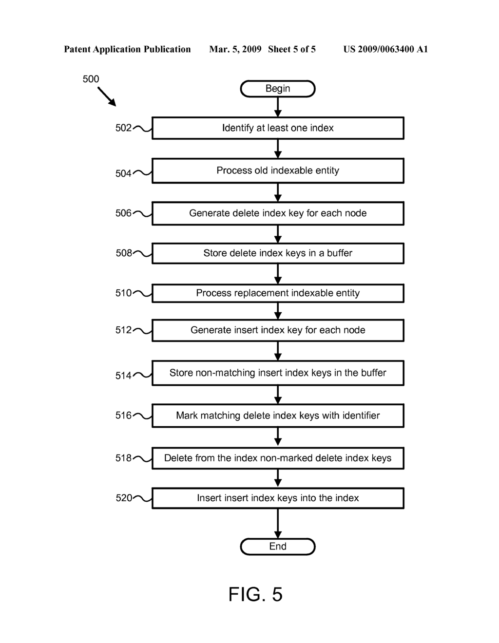 APPARATUS, SYSTEM, AND METHOD FOR IMPROVING UPDATE PERFORMANCE FOR INDEXING USING DELTA KEY UPDATES - diagram, schematic, and image 06