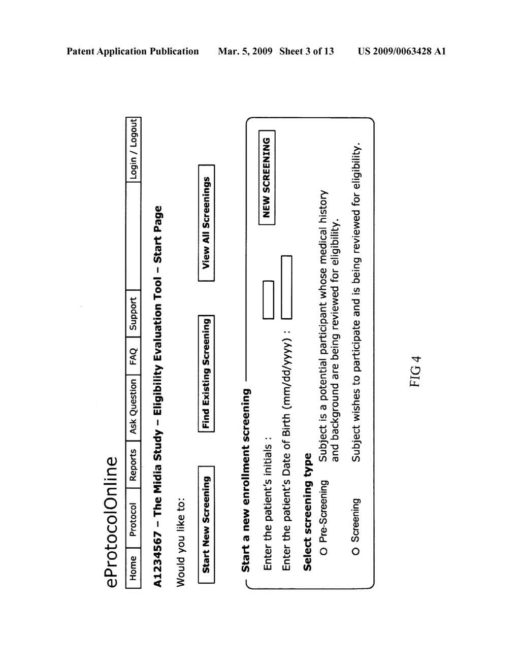 Automated protocol screening to qualify patients to participate in a clinical trial - diagram, schematic, and image 04