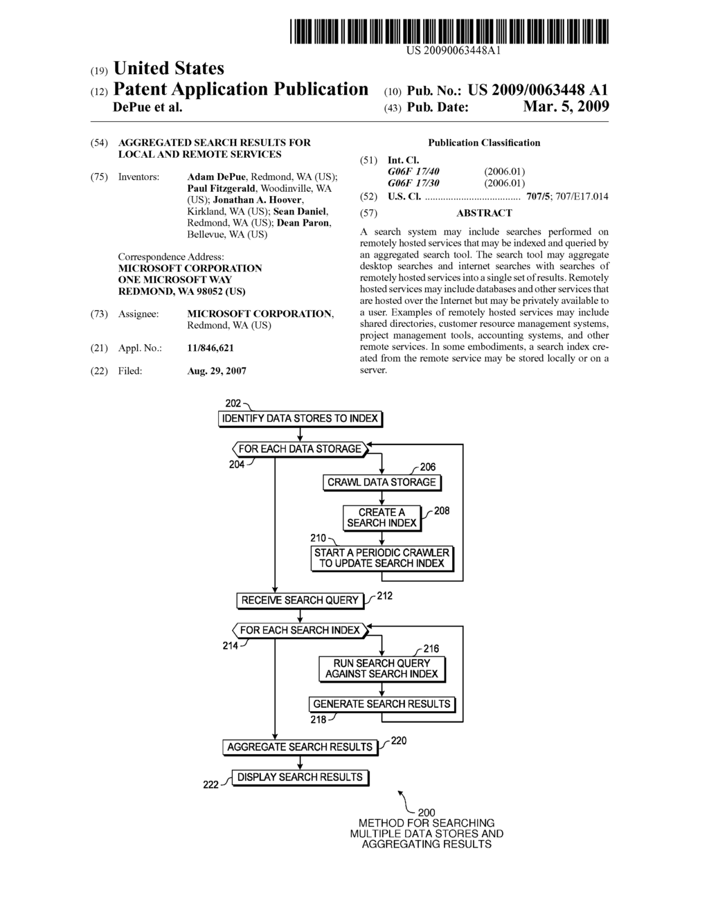 Aggregated Search Results for Local and Remote Services - diagram, schematic, and image 01