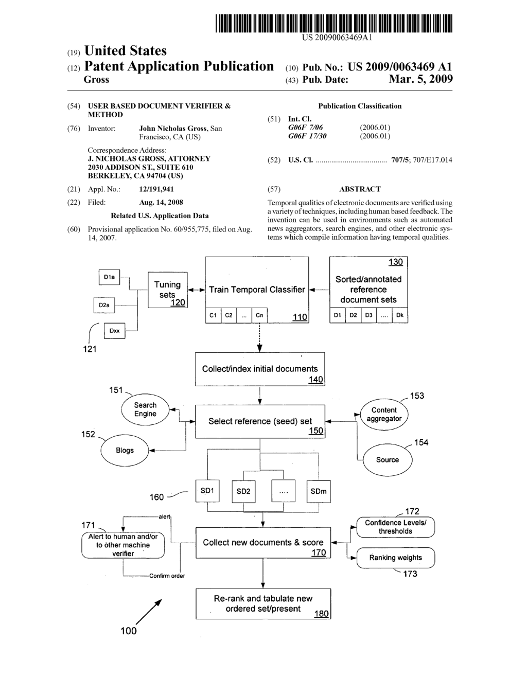 User Based Document Verifier & Method - diagram, schematic, and image 01