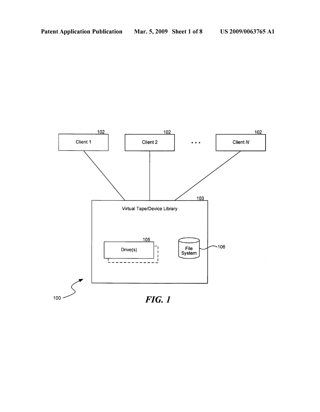 PARALLEL ACCESS VIRTUAL TAPE LIBRARY AND DRIVES - diagram, schematic, and image 02