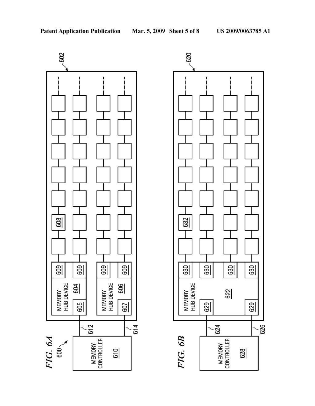 Buffered Memory Module Supporting Double the Memory Device Data Width in the Same Physical Space as a Conventional Memory Module - diagram, schematic, and image 06