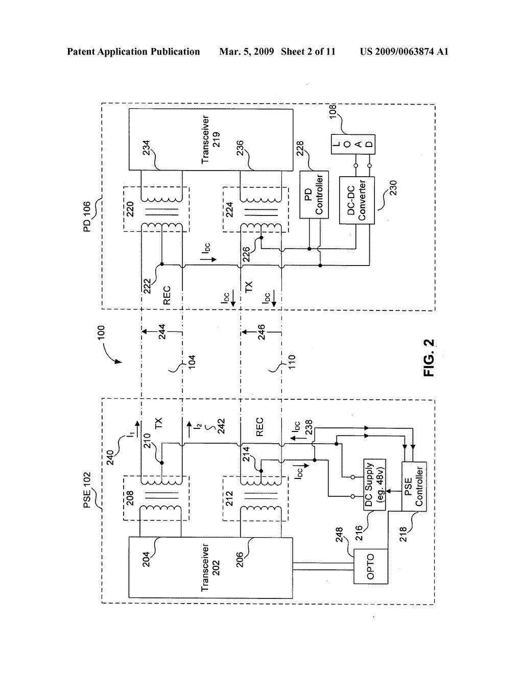 Power sharing between midspan and endspan for higher power PoE - diagram, schematic, and image 03