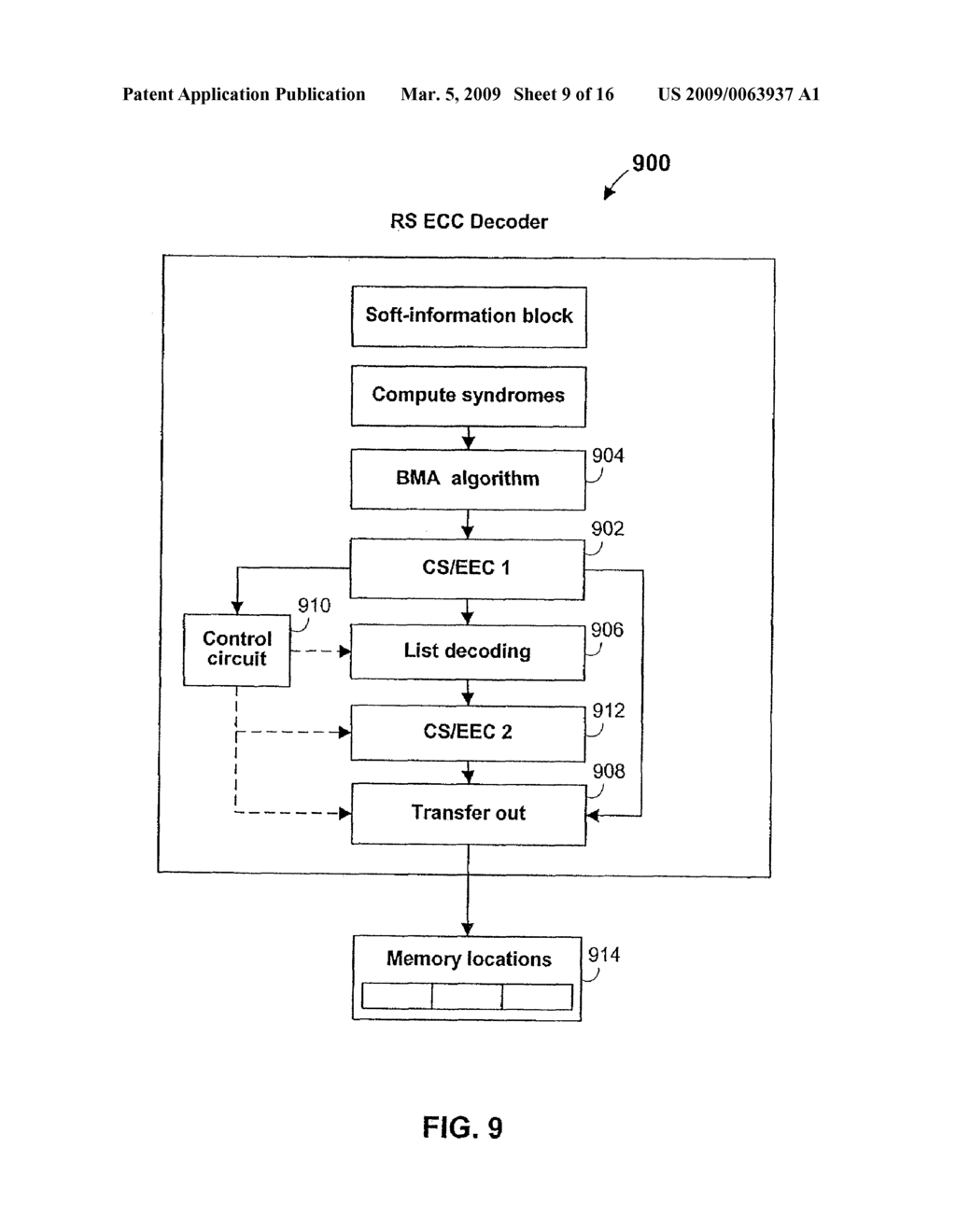 ARCHITECTURE AND CONTROL OF REED-SOLOMON ERROR-CORRECTION DECODING - diagram, schematic, and image 10