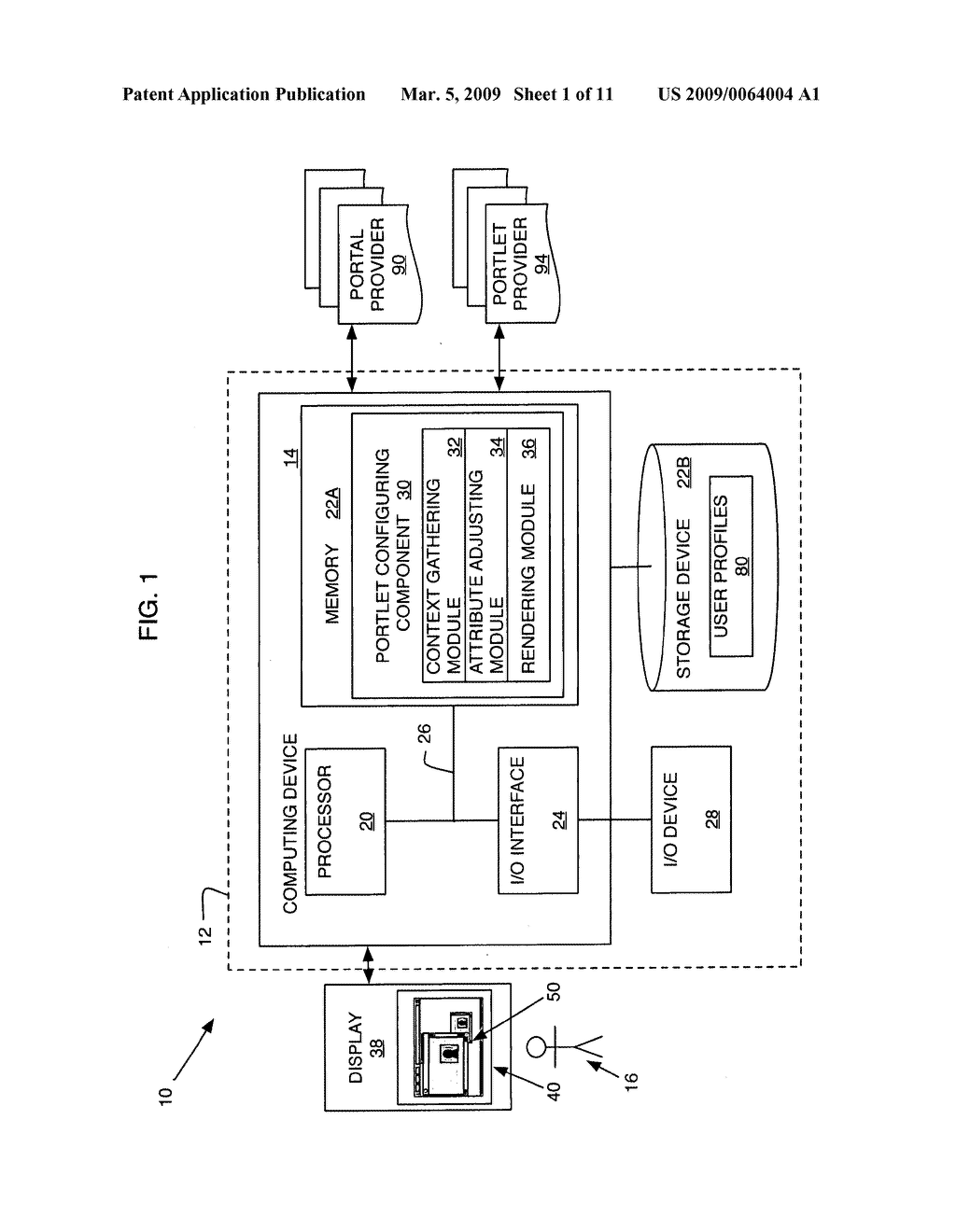 Dynamically configurable portlet - diagram, schematic, and image 02