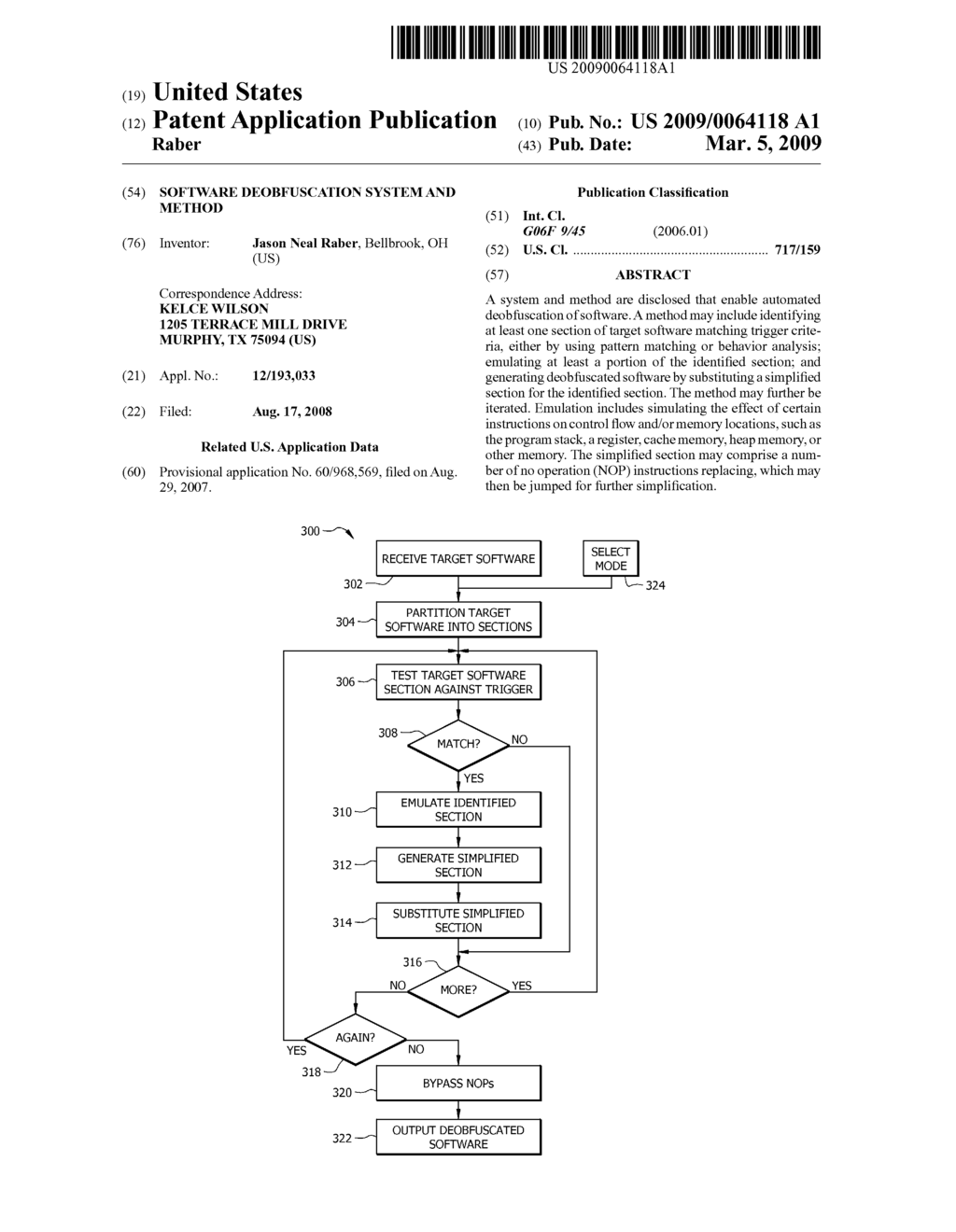 SOFTWARE DEOBFUSCATION SYSTEM AND METHOD - diagram, schematic, and image 01