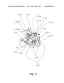 Power transmission member for head movement mechanism, and disk device equipped with the head movement mechanism diagram and image