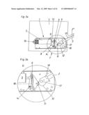 Actuating mechanism for a pivotably mounted actuating arm diagram and image