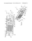 Actuating mechanism for a pivotably mounted actuating arm diagram and image