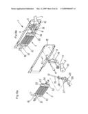 Actuating mechanism for a pivotably mounted actuating arm diagram and image