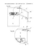 Actuating mechanism for a pivotably mounted actuating arm diagram and image