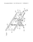 Actuating mechanism for a pivotably mounted actuating arm diagram and image