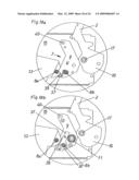 Actuating mechanism for a pivotably mounted actuating arm diagram and image