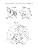 Actuating mechanism for a pivotably mounted actuating arm diagram and image