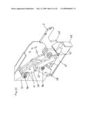 Actuating mechanism for a pivotably mounted actuating arm diagram and image