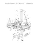 Transport cart for needle boards diagram and image