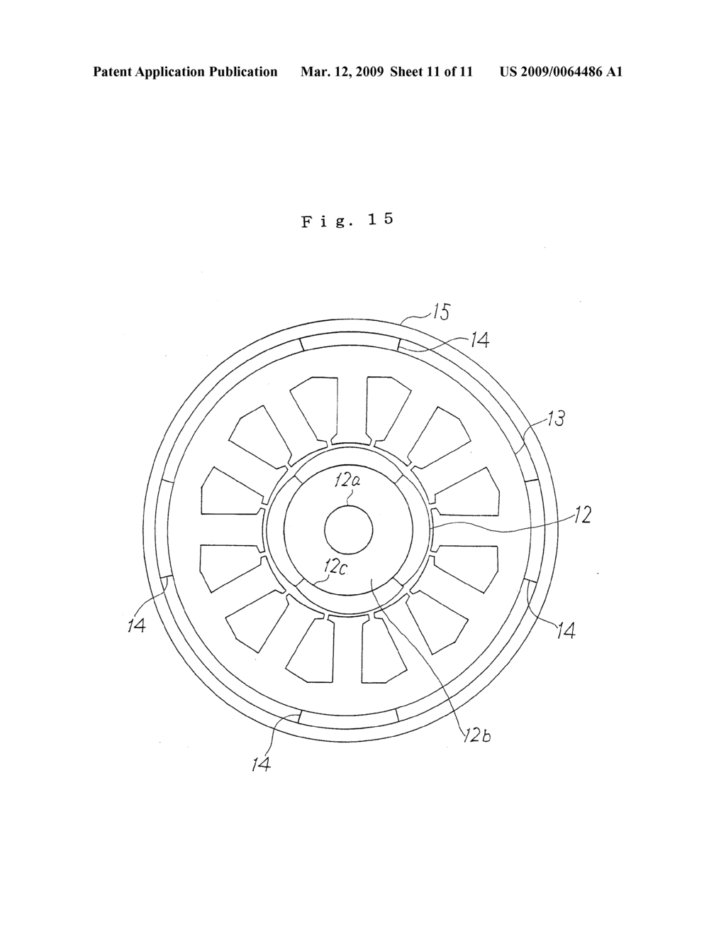 METHOD OF MANUFACTURING PERMANENT-MAGNET SYNCHRONOUS MOTOR - diagram, schematic, and image 12