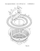 Aerated bucket for live bait diagram and image