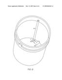 Aerated bucket for live bait diagram and image