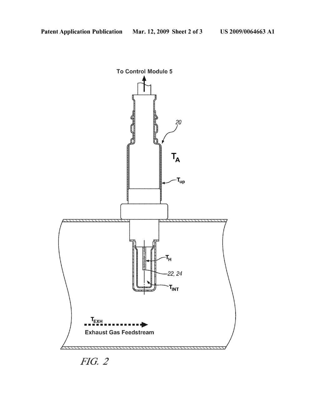 METHOD AND APPARATUS FOR DETERMINING TEMPERATURE IN A GAS FEEDSTREAM - diagram, schematic, and image 03