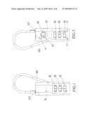 TWO-WAY OPENED PADLOCK diagram and image