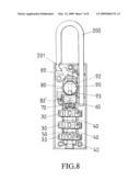 TWO-WAY OPENED PADLOCK diagram and image