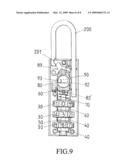 TWO-WAY OPENED PADLOCK diagram and image