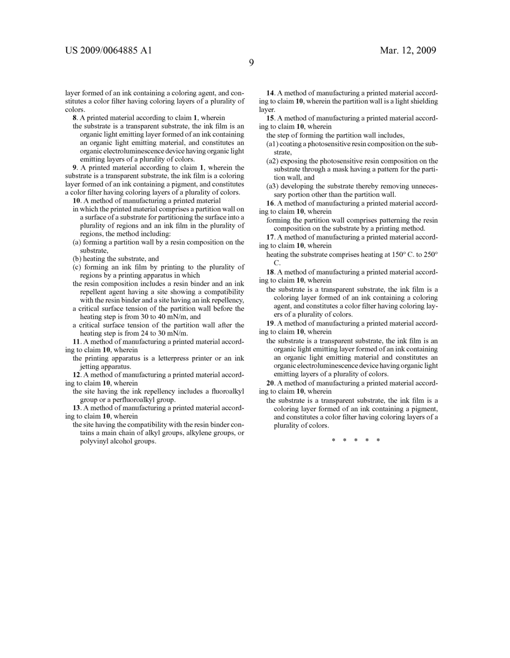 PRINTED MATERIAL AND MANUFACTURING METHOD THEREOF - diagram, schematic, and image 14